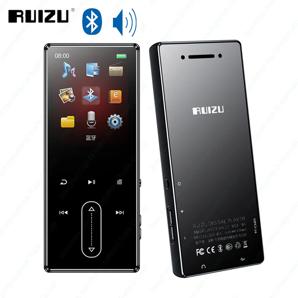 MP3 плеер RUIZU D22, портативный плеер с Bluetooth, 8 ГБ, со встроенным динамиком, FM-радио, запись, электронная книга, шагомер
MP3 плеер RUIZU D22, портативный плеер с Bluetooth, 8 ГБ, со встроенным динамиком, FM-радио, запись, электронная книга, шагомер