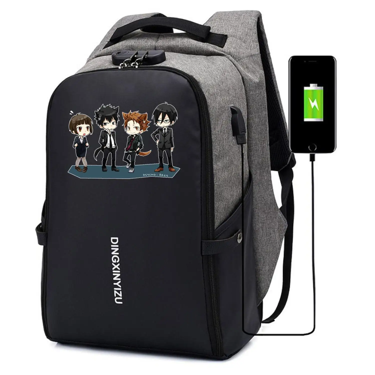 anime Psycho-Pass backpack Men Women Travel Laptop backpack teenagers Shoulder Bag School bookbag with Anti-theft USB Charging
anime Psycho-Pass backpack Men Women Travel Laptop backpack teenagers Shoulder Bag School bookbag with Anti-theft USB Charging
