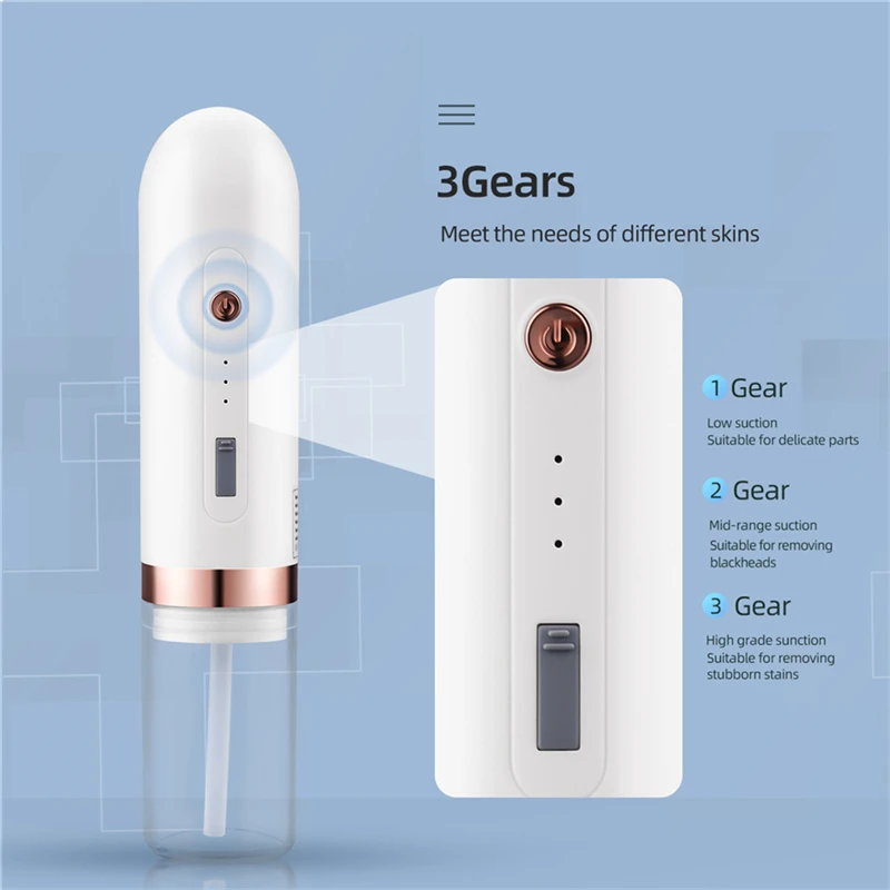 CkeyiN Blackhead Remover Nose Face Deep Cleaner Pore Acne Pimple Removal Vacuum Suction Facial Beauty Clean Skin Tool
CkeyiN Blackhead Remover Nose Face Deep Cleaner Pore Acne Pimple Removal Vacuum Suction Facial Beauty Clean Skin Tool