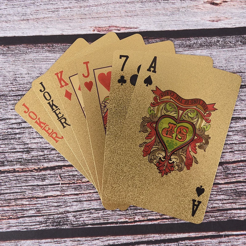 1Pcs Waterproof Gold Plated Porker Cards Set for Board Games Gold Foil Playing Cards Tarot Box Tarot Decks
1Pcs Waterproof Gold Plated Porker Cards Set for Board Games Gold Foil Playing Cards Tarot Box Tarot Decks