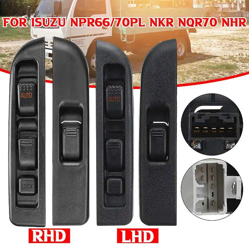 24V Car Front Left/Right Electric Window Switch For ISUZU NPR66 70PL NKR NQR70 NHR LHD or RHD Passenger and Driver
24V Car Front Left/Right Electric Window Switch For ISUZU NPR66 70PL NKR NQR70 NHR LHD or RHD Passenger and Driver