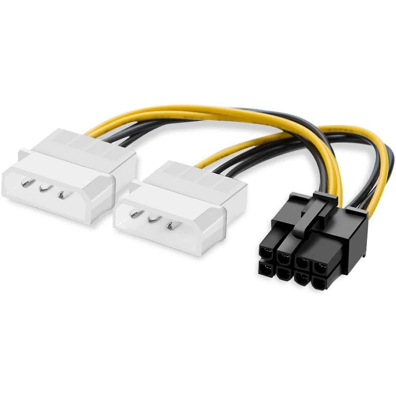 10PCS 2 Molex 4 Pin to 8-Pin PCI Express Video Card Adapter Pci-E ATX PSU Power Converter Cable-Molex to Pcie 8 Pin Adapter Cord
10PCS 2 Molex 4 Pin to 8-Pin PCI Express Video Card Adapter Pci-E ATX PSU Power Converter Cable-Molex to Pcie 8 Pin Adapter Cord