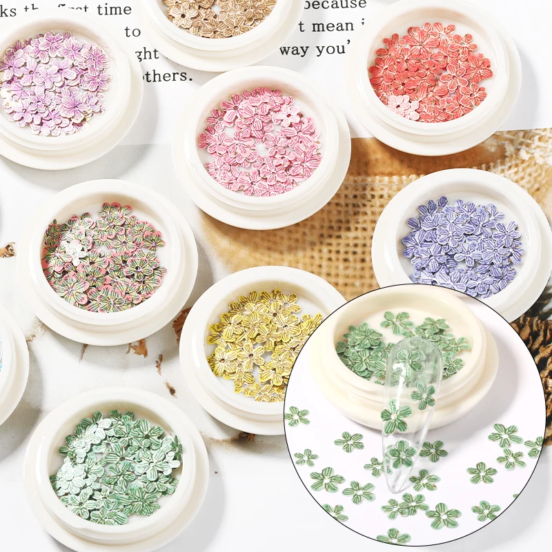 A box of about 50 pieces of colorful flower nail art wood pulp pieces simulation colorful flower nail art sequin gift decoration
A box of about 50 pieces of colorful flower nail art wood pulp pieces simulation colorful flower nail art sequin gift decoration