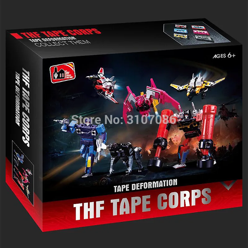 G1 THF трансформер звуковая волна шесть лент войск Mindwipe Румяна Frenzy Ravage Laserbeak Buzzsaw Limit