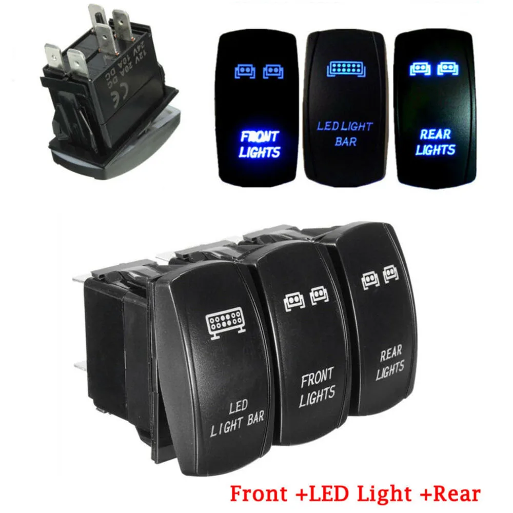 20A 12V 3 * Front&Rear&LED Lights Bar Rocker Switch for UTV Polaris RZR 900 1000 durable and practical
20A 12V 3 * Front&Rear&LED Lights Bar Rocker Switch for UTV Polaris RZR 900 1000 durable and practical