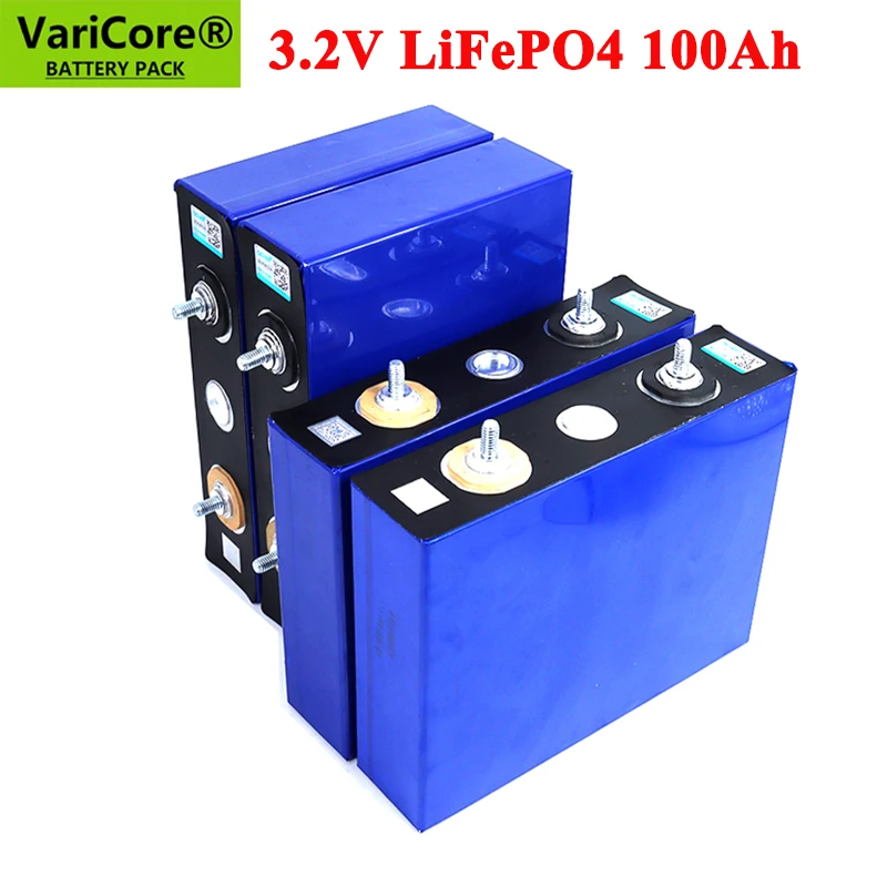 VariCore 3 2 V 100Ah Батарея LiFePO4 литий phospha большой емкости DIY 12V 24V 48V Электрический