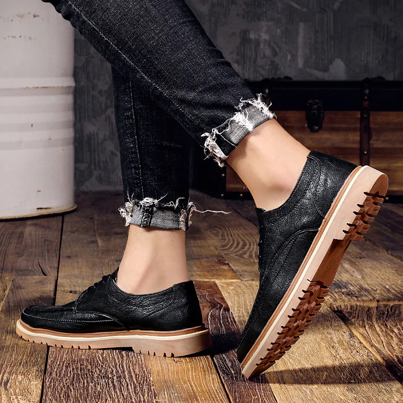 Autumn New Men Shoes Fashion Lace Up Business Casual Shoes Man Comofortable Classic Leather Work Shoes Men Sneakers
Autumn New Men Shoes Fashion Lace Up Business Casual Shoes Man Comofortable Classic Leather Work Shoes Men Sneakers