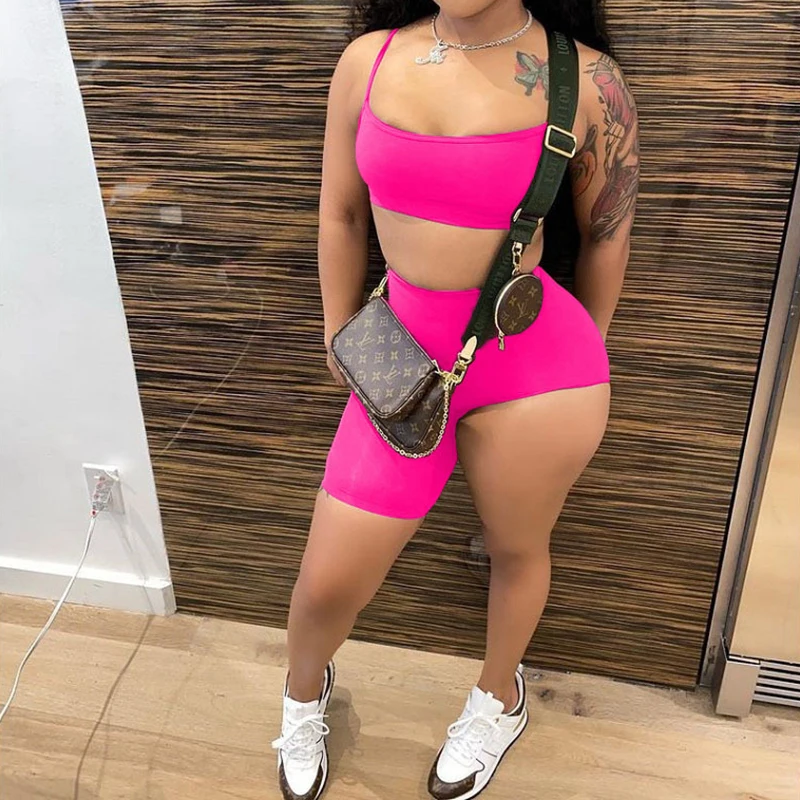 Sling Tank Top+High Waist Irregular Skinny Shorts Summer 2021 Casual Outfits Solid Asymmetrical 2 Pcs Sets Women Tracksuit
Sling Tank Top+High Waist Irregular Skinny Shorts Summer 2021 Casual Outfits Solid Asymmetrical 2 Pcs Sets Women Tracksuit