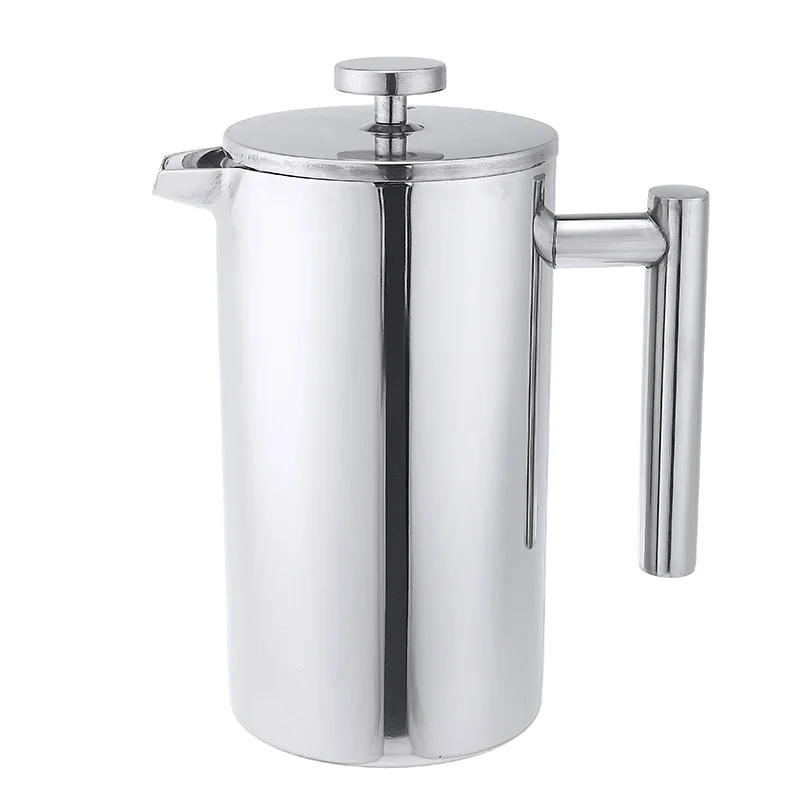 1000ML Stainless Steel French Presses Double Layer Insulation Teapot With Plunger Filter Coffee Tea Press Maker Home Coffeeware
1000ML Stainless Steel French Presses Double Layer Insulation Teapot With Plunger Filter Coffee Tea Press Maker Home Coffeeware