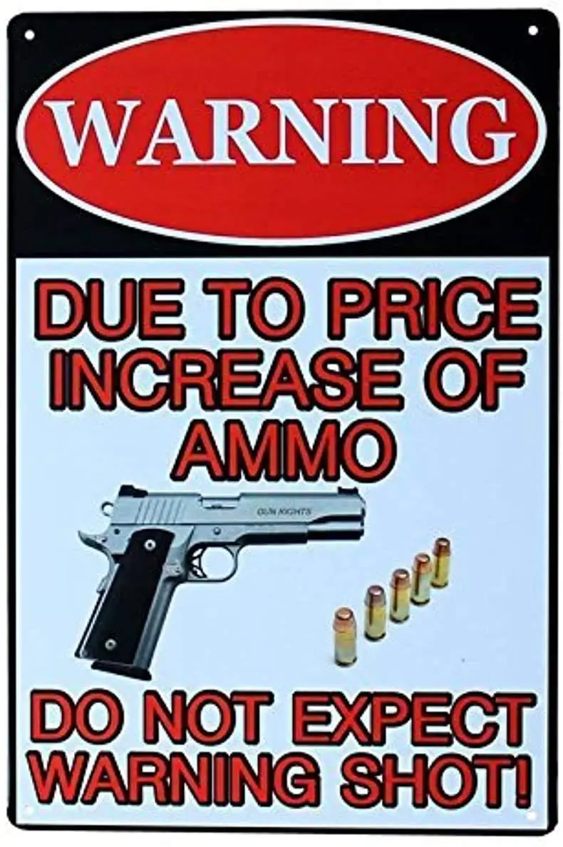 Warning Shot Vintage Retro Home Decoration Metal Signs Guns Art Decor Tin Sign Posters for Home 12 X 8inch 20x30cm
Warning Shot Vintage Retro Home Decoration Metal Signs Guns Art Decor Tin Sign Posters for Home 12 X 8inch 20x30cm