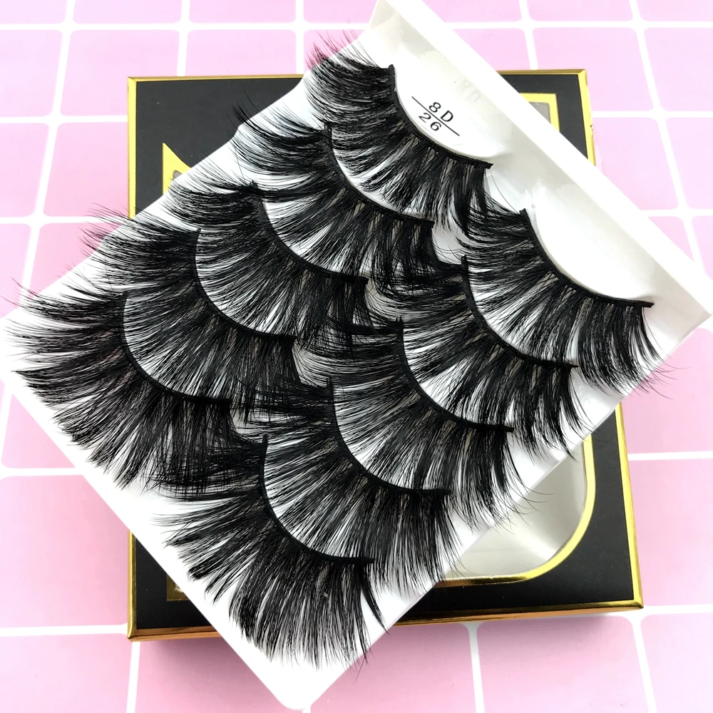 New 8D Faux Mink Lashes 5 Pairs/Pack False Eyelashes Natural Thick Long Eye Lashes Wispy Makeup Beauty Extension Tools 
New 8D Faux Mink Lashes 5 Pairs/Pack False Eyelashes Natural Thick Long Eye Lashes Wispy Makeup Beauty Extension Tools