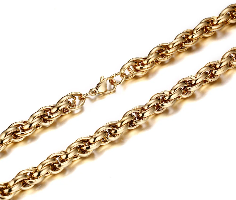 FXM stainless steel PCH47 necklace hot sell man 9mm wide stone steel gold color 95+25cm big chain punk Grain texture shape
FXM stainless steel PCH47 necklace hot sell man 9mm wide stone steel gold color 95+25cm big chain punk Grain texture shape
