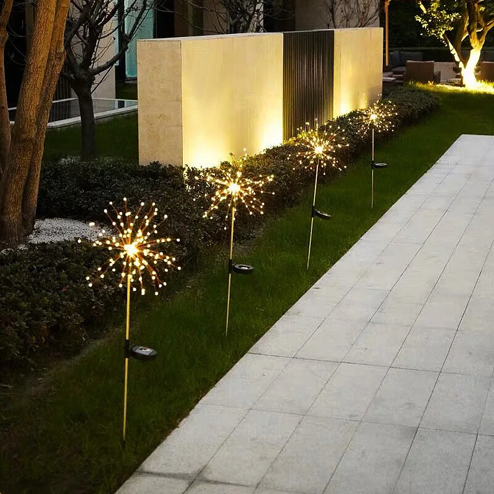 Solar powered LED fairy lights Flash fireworks Dandelion lamp Wedding Christmas party Outdoor Garden landscape lawn decoration
Solar powered LED fairy lights Flash fireworks Dandelion lamp Wedding Christmas party Outdoor Garden landscape lawn decoration