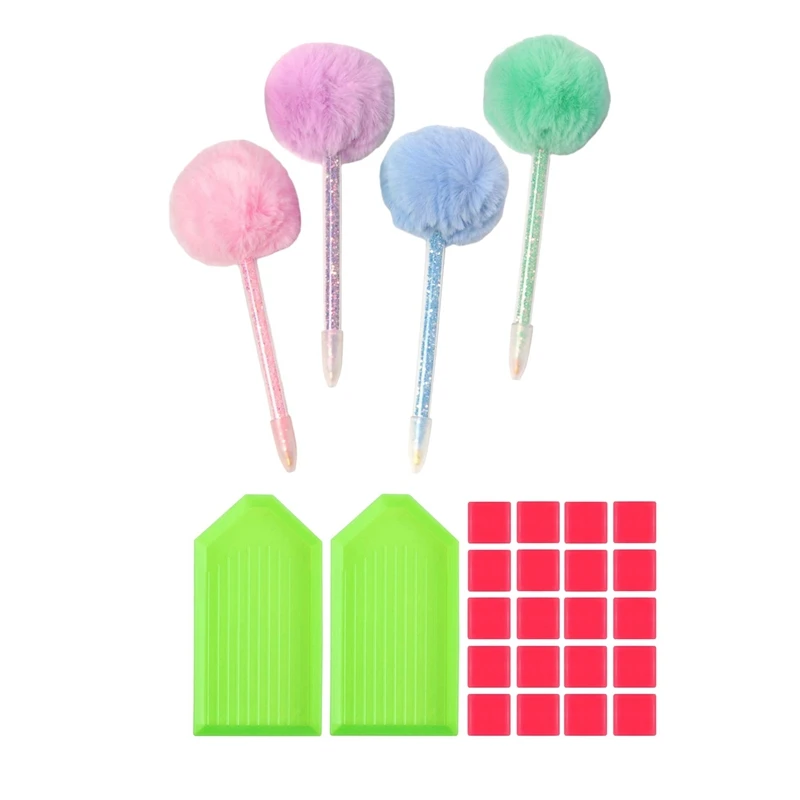 26 шт., 5D фотоэлементы, включая помпоны, бурильные ручки, пластиковые лотки и клеевая глина, DIY живопись, крафт Декор 
26 шт., 5D фотоэлементы, включая помпоны, бурильные ручки, пластиковые лотки и клеевая глина, DIY живопись, крафт Декор