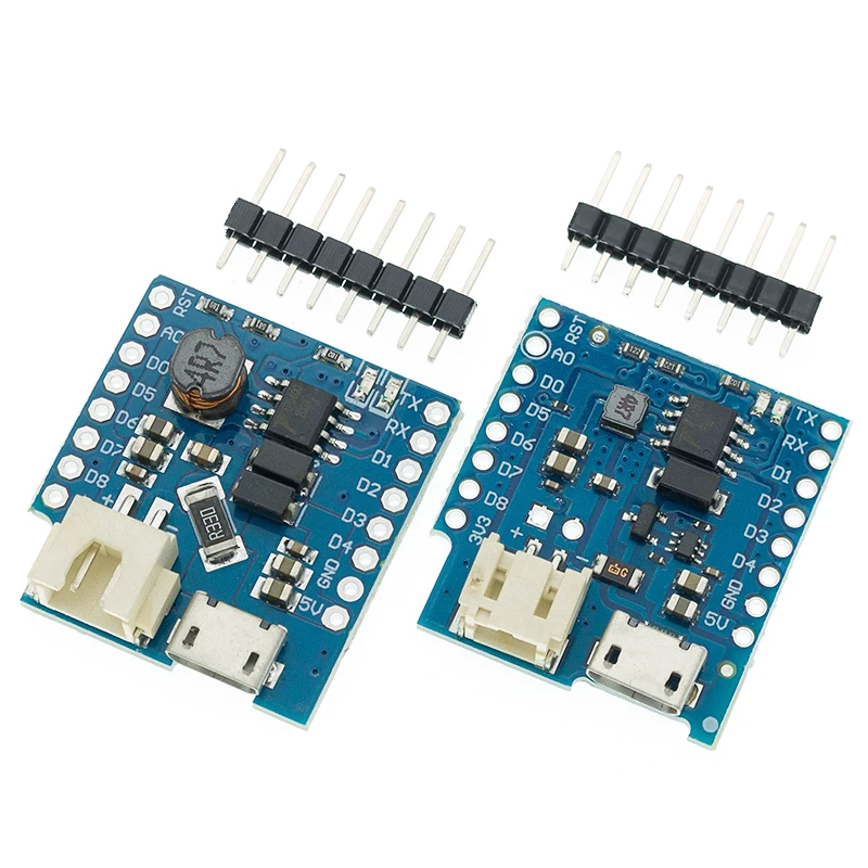 Защита аккумулятора V1.1 V1.2 для WEMOS D1 mini, зарядка и усиление одиночного литиевого аккумулятора
Защита аккумулятора V1.1 V1.2 для WEMOS D1 mini, зарядка и усиление одиночного литиевого аккумулятора