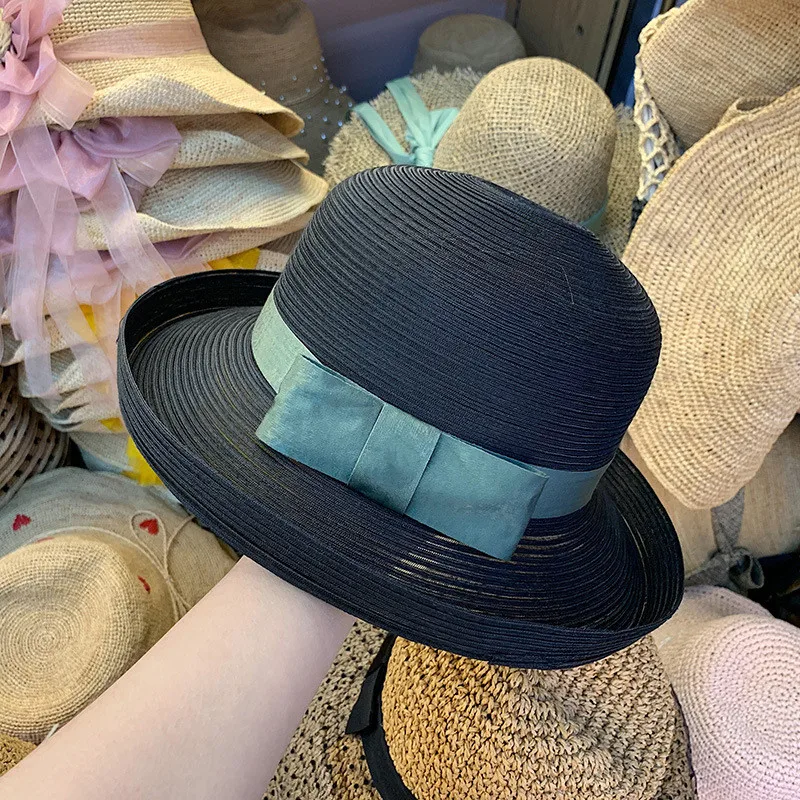 202103-2508741 new summer Curling paper patchwork Transparent hard yarn green bowknot leisure lady sun cap women leisure hat
202103-2508741 new summer Curling paper patchwork Transparent hard yarn green bowknot leisure lady sun cap women leisure hat