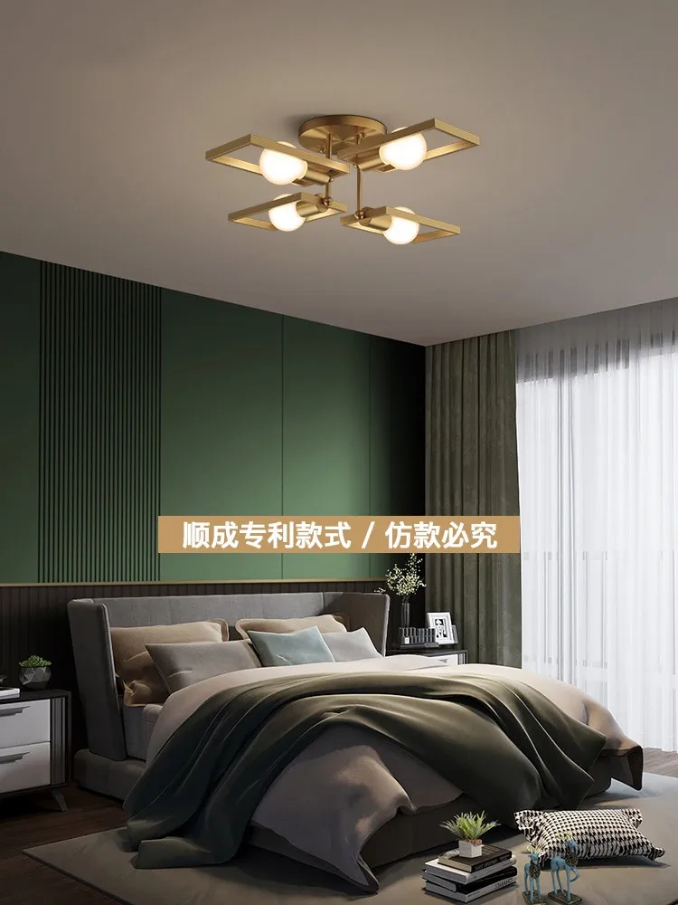 Postmodern Copper Ceiling Lamp Bedroom Dining Room Living Room Creative Study LED Ceiling Lighting Personality Simple Lamp
Postmodern Copper Ceiling Lamp Bedroom Dining Room Living Room Creative Study LED Ceiling Lighting Personality Simple Lamp