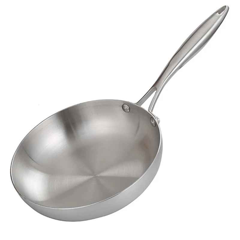 Chef's Classic Stainless Skillet Stainless Steel Wok Without Oil Smoke Frying Pan
Chef's Classic Stainless Skillet Stainless Steel Wok Without Oil Smoke Frying Pan