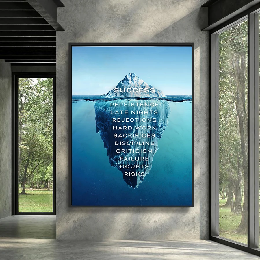 Canvas Painting Under The Blue Ice Moutain Posters and Prints Office Motivational Pictures Wall Decorations with Wooden Frame
Canvas Painting Under The Blue Ice Moutain Posters and Prints Office Motivational Pictures Wall Decorations with Wooden Frame
