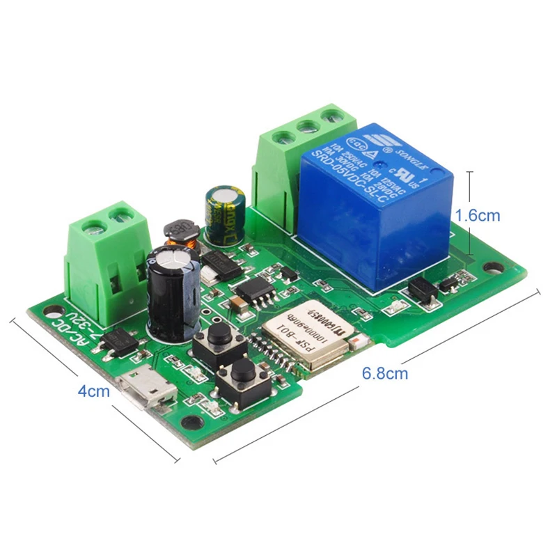 EWelink Smart Wifi Switch Relay Module Timer DC 5V/12V/24V/32V Wireless Remote Control Inching/Self-Locking Alexa Google Home 
EWelink Smart Wifi Switch Relay Module Timer DC 5V/12V/24V/32V Wireless Remote Control Inching/Self-Locking Alexa Google Home