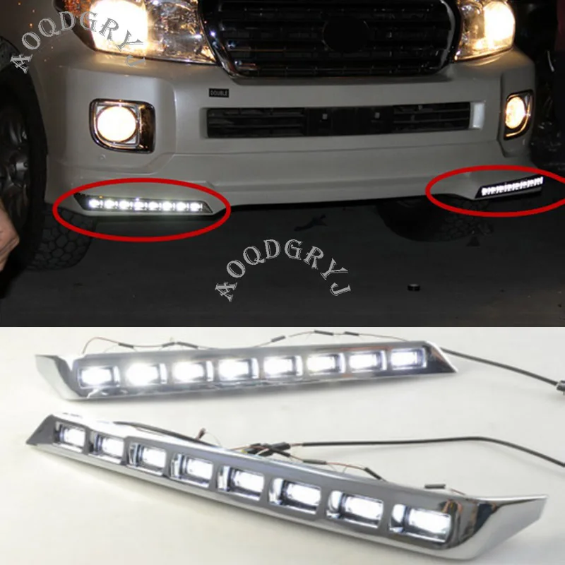 Car Styling Accessories Car LED Daytime Running Light DRL Fog Driving Bulbs For Toyota Land Cruiser LC200 2012-2015 8LED
Car Styling Accessories Car LED Daytime Running Light DRL Fog Driving Bulbs For Toyota Land Cruiser LC200 2012-2015 8LED