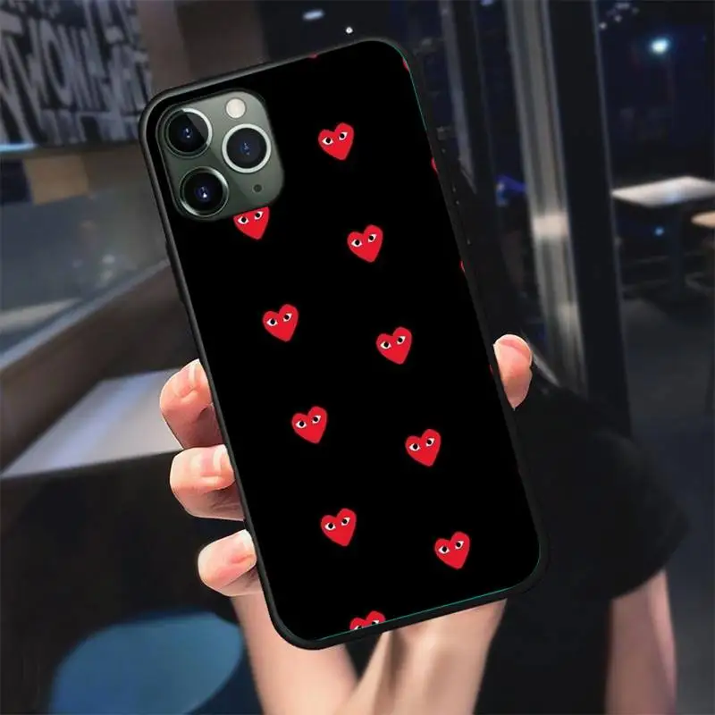 PLAY Comme des Garcons Heart cool Phone Case For iphone 5s 6 7 8 11 12 plus xsmax xr pro mini se Cover Fundas Coque
PLAY Comme des Garcons Heart cool Phone Case For iphone 5s 6 7 8 11 12 plus xsmax xr pro mini se Cover Fundas Coque