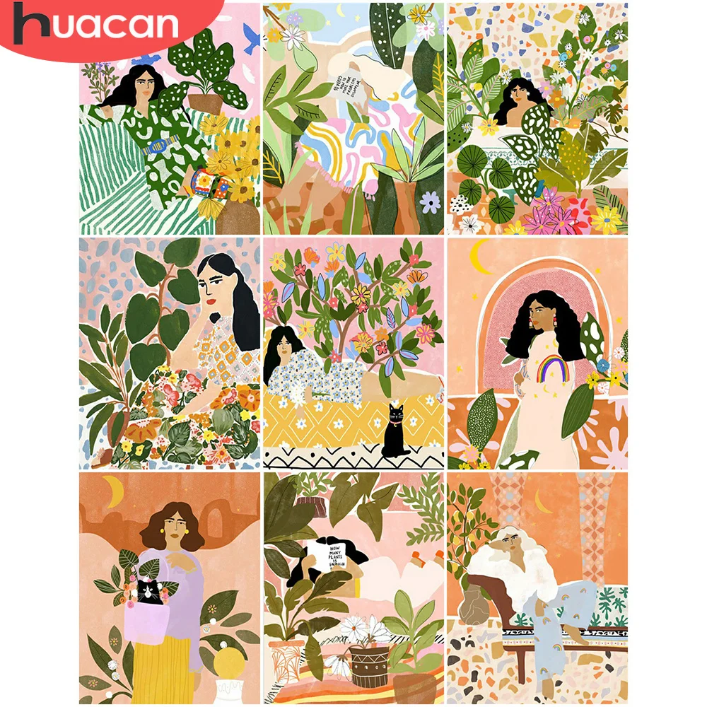 HUACAN Pictures By Number Woman Kits Painting By Number Figure DIY Frame Modern Drawing On Canvas HandPainted Art Gift
HUACAN Pictures By Number Woman Kits Painting By Number Figure DIY Frame Modern Drawing On Canvas HandPainted Art Gift