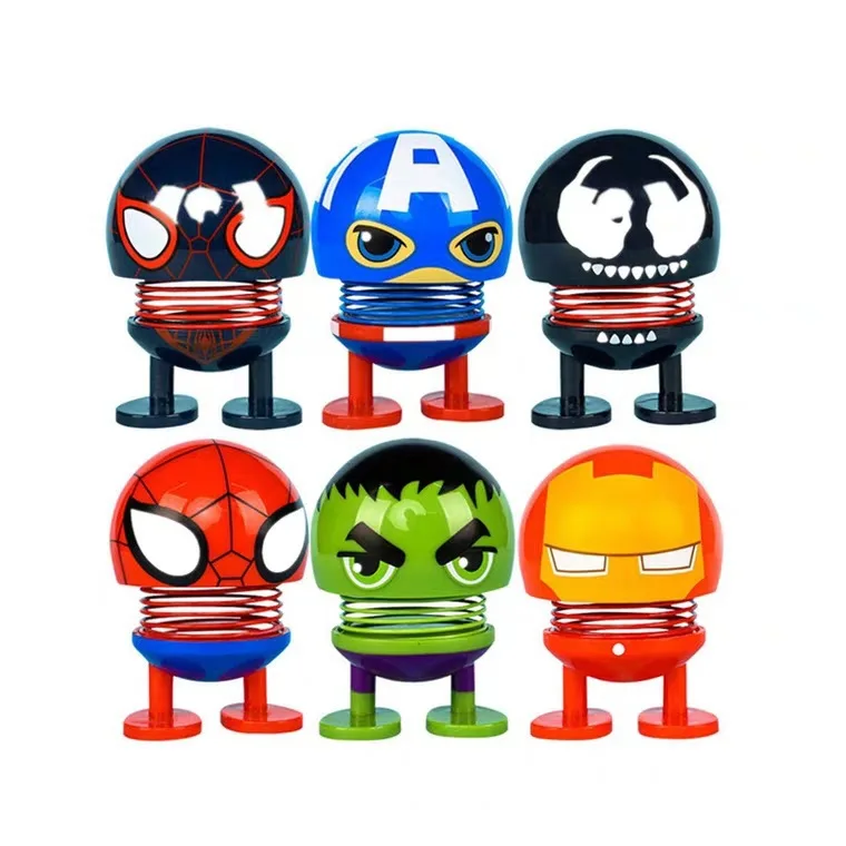 6pcs/set Marvel Super Hero Figure Toys Spiderman Hulk Iron Man Shaking Head Model Toys Cartoon Disney Hero Models
6pcs/set Marvel Super Hero Figure Toys Spiderman Hulk Iron Man Shaking Head Model Toys Cartoon Disney Hero Models
