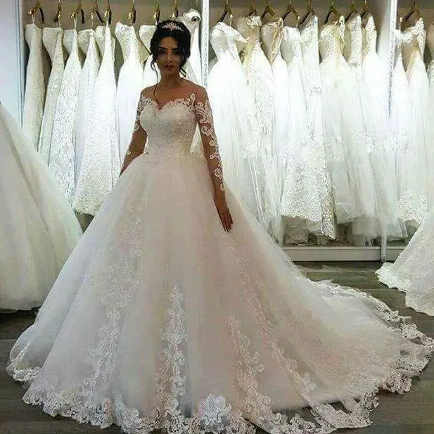 SuperKimJo Vestidos De Novia Long Sleeve Off White Wedding Dresses 2021 Lace Applique Beaded Princess Simple Wedding Gowns
SuperKimJo Vestidos De Novia Long Sleeve Off White Wedding Dresses 2021 Lace Applique Beaded Princess Simple Wedding Gowns