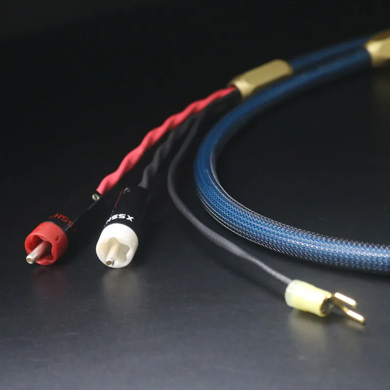 1 piece RCA to RCA Ground U Spade Plug 4 Core Pure Copper OFC Plated Silver Shield Audio Phono Tonearm Cable with Ground Wire
1 piece RCA to RCA Ground U Spade Plug 4 Core Pure Copper OFC Plated Silver Shield Audio Phono Tonearm Cable with Ground Wire