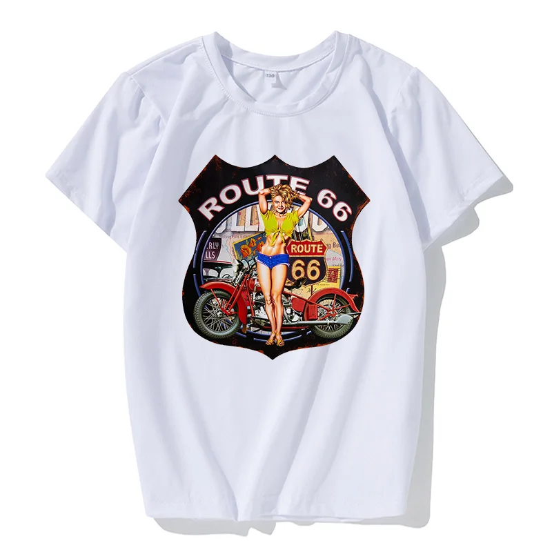 2021 Route 66 American Road 2d T-shirt Summer New Short-sleeved T-shirt Top O-neck T-shirt Men's Oversized men's Shirt
2021 Route 66 American Road 2d T-shirt Summer New Short-sleeved T-shirt Top O-neck T-shirt Men's Oversized men's Shirt