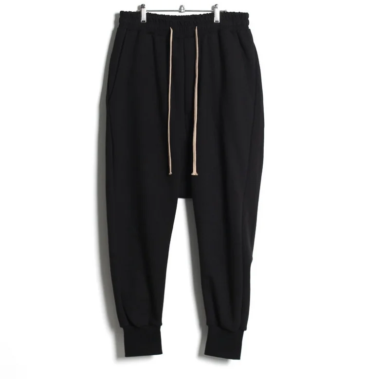 Ins Europe and the United States simple high street ro style loose rope men's sports leisure Harem Pants 
Ins Europe and the United States simple high street ro style loose rope men's sports leisure Harem Pants