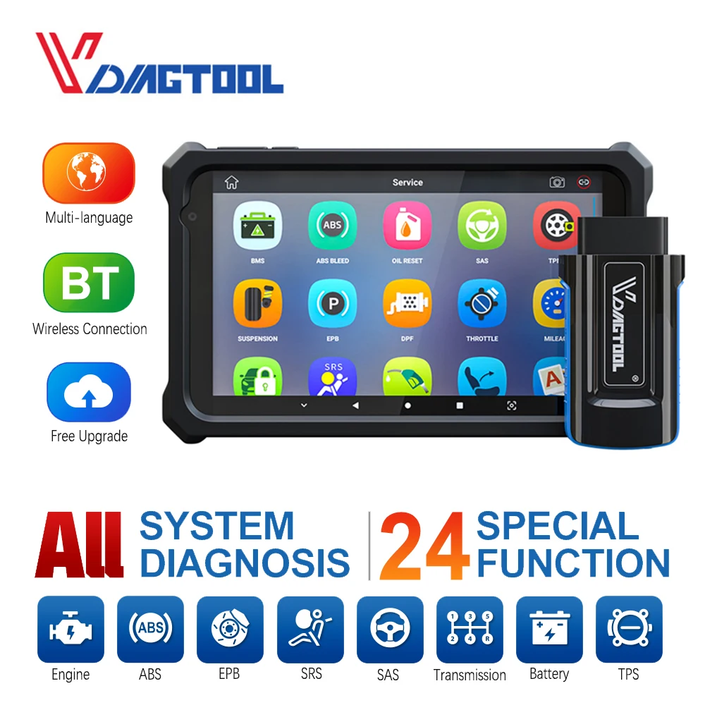 VDIAGTOOL VD900 P80 Автомобильный сканер OBD2 Инструмент диагностики Полная система Профессиональный инструмент диагностики автомобиля AF Форсунка с... 
VDIAGTOOL VD900 P80 Автомобильный сканер OBD2 Инструмент диагностики Полная система Профессиональный инструмент диагностики автомобиля AF Форсунка с...