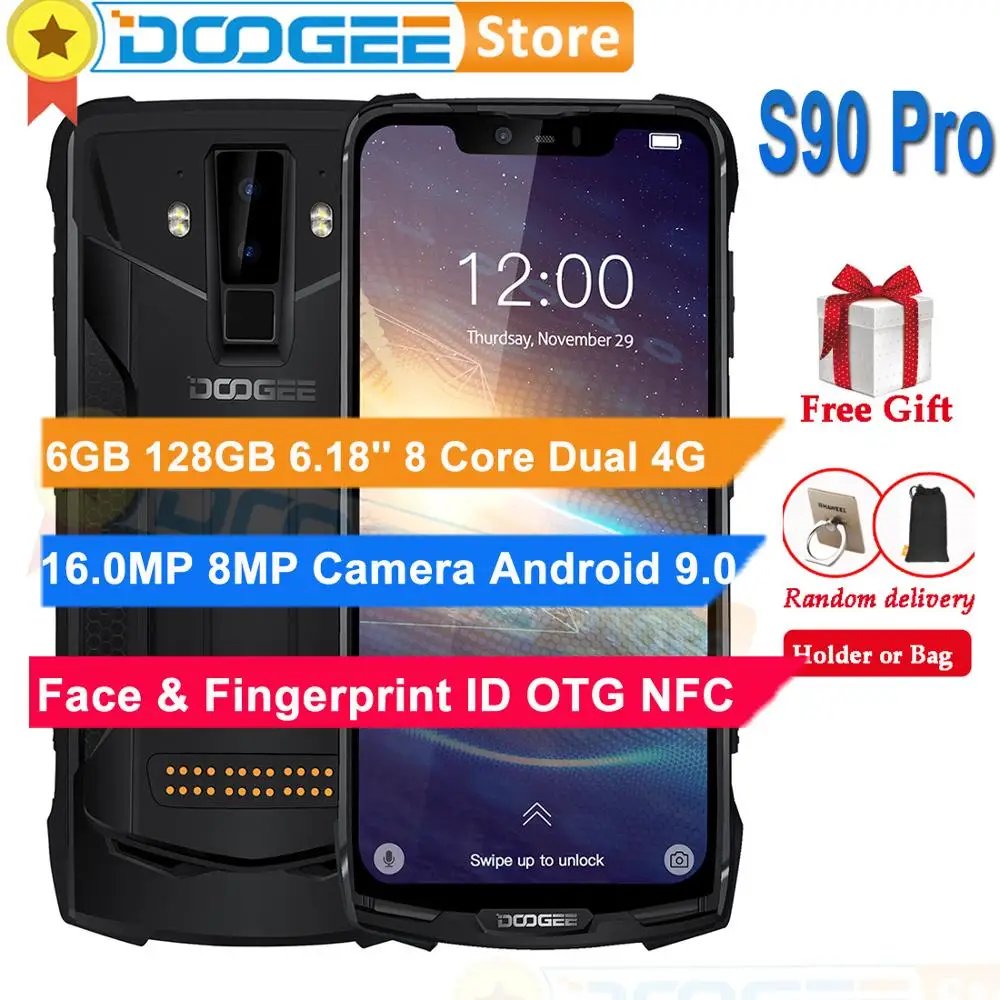 DOOGEE S90 Pro Водонепроницаемый смартфон с 5 99-дюймовым дисплеем восьмиядерным
