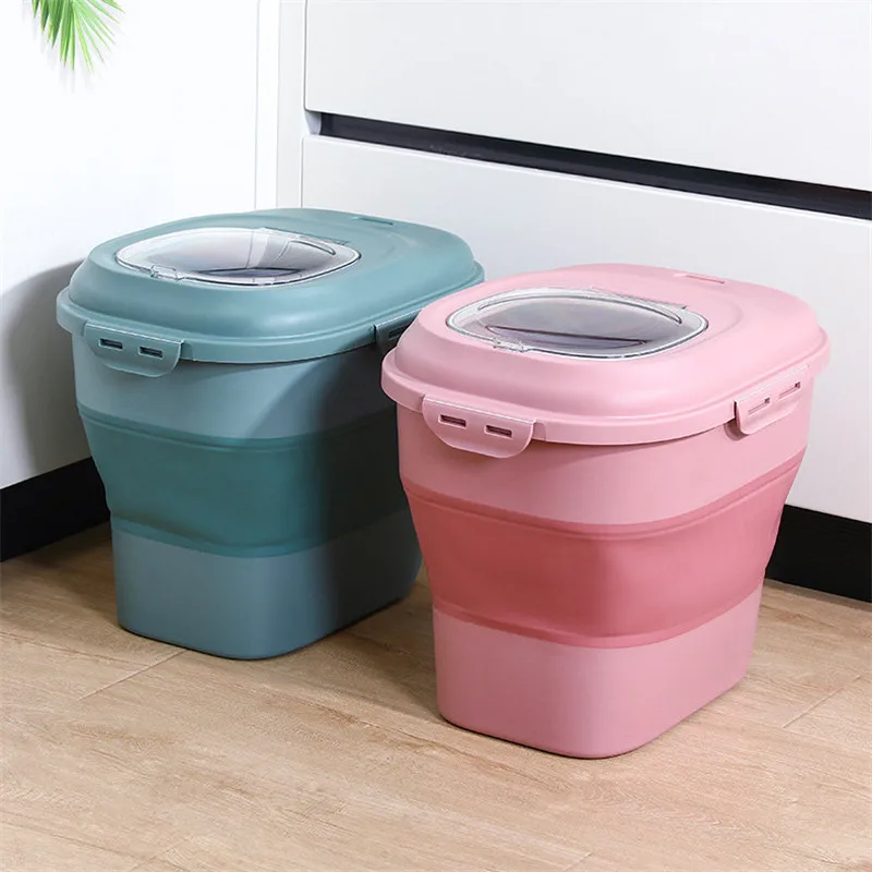 Food Storage Bucket Foldable Pet Food Storage Box Large Capacity Cat Food Pet Dog Food Sealed Bucket Moistureproof Pet Supplies
Food Storage Bucket Foldable Pet Food Storage Box Large Capacity Cat Food Pet Dog Food Sealed Bucket Moistureproof Pet Supplies