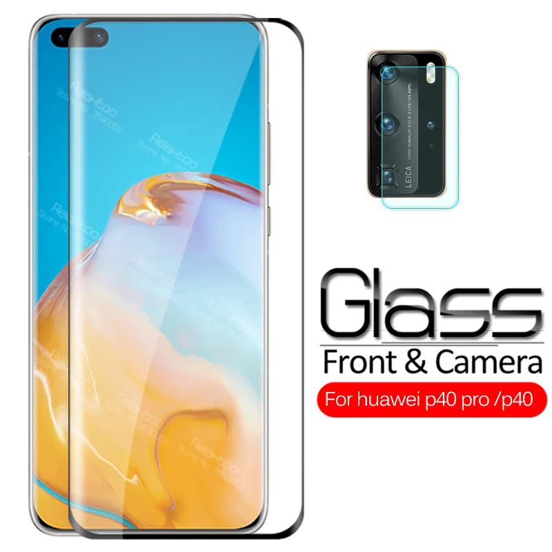 Фото Закаленное стекло для объектива камеры 2 в 1 huawei p40 pro p 40 40pro p40pro Φ 2020 Защитная