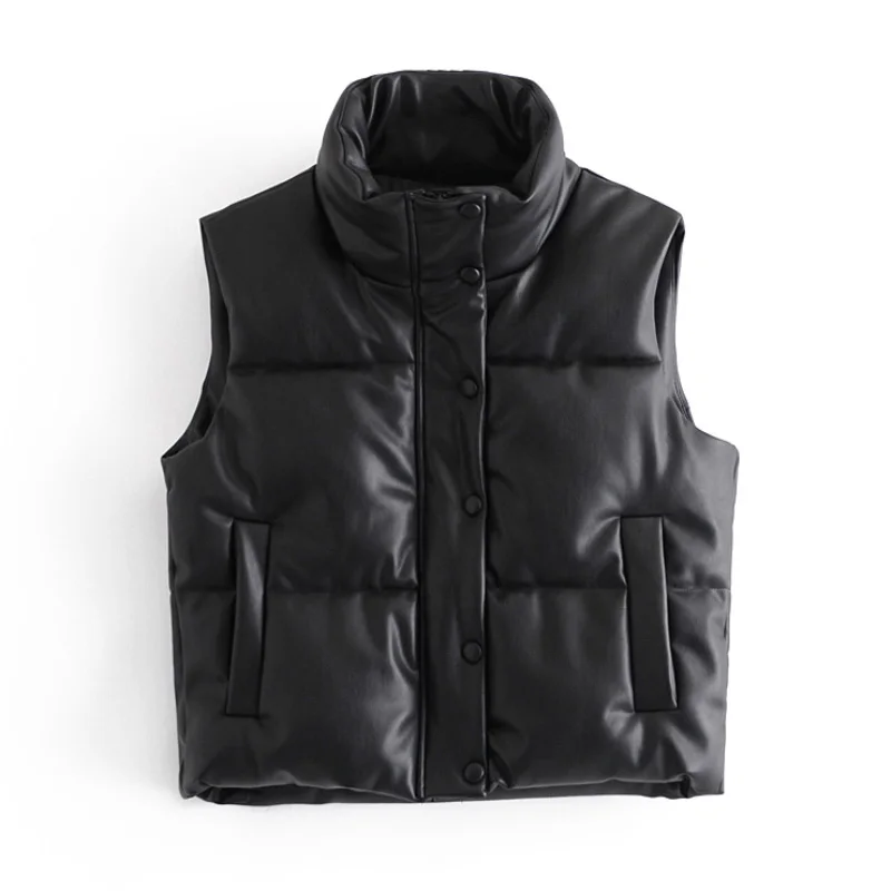 Женская парка из искусственной кожи, однотонная однобортная безрукавка с карманами, модная повседневная куртка, Осень-зима 2021
Женская парка из искусственной кожи, однотонная однобортная безрукавка с карманами, модная повседневная куртка, Осень-зима 2021