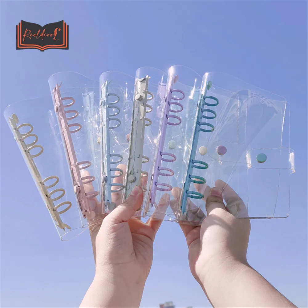 6 Rings Loose Leaf Notebook Cover A5 A6 PVC Notebook Diary Journals Cover Binder Clip Planner Korean Stationery Office Supplies
6 Rings Loose Leaf Notebook Cover A5 A6 PVC Notebook Diary Journals Cover Binder Clip Planner Korean Stationery Office Supplies