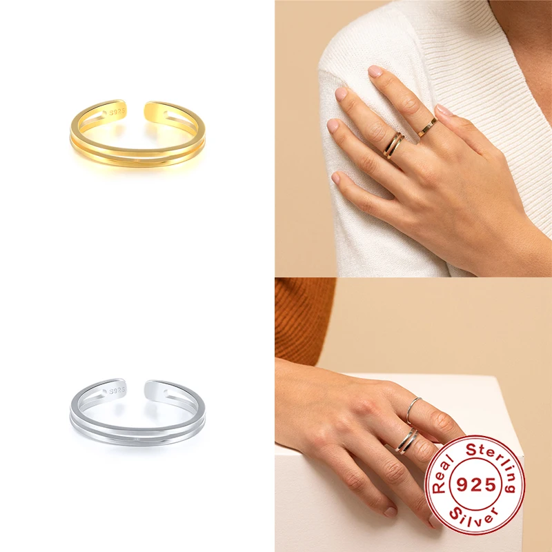 VINY Open Finger Ring 925 Sterling Silver Anillos Gold/Silver Rings For Women Luxury Fine Jewelry 2021 Trend Bague Bijoux
VINY Open Finger Ring 925 Sterling Silver Anillos Gold/Silver Rings For Women Luxury Fine Jewelry 2021 Trend Bague Bijoux