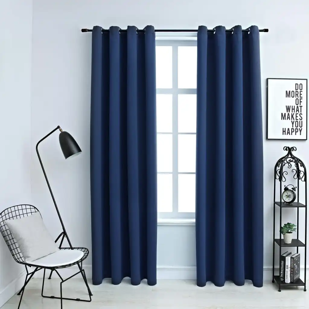 Blackout Curtains with Rings 2 pcs Navy Blue 54"x95" Fabric Free Shipping in the United States
Blackout Curtains with Rings 2 pcs Navy Blue 54"x95" Fabric Free Shipping in the United States