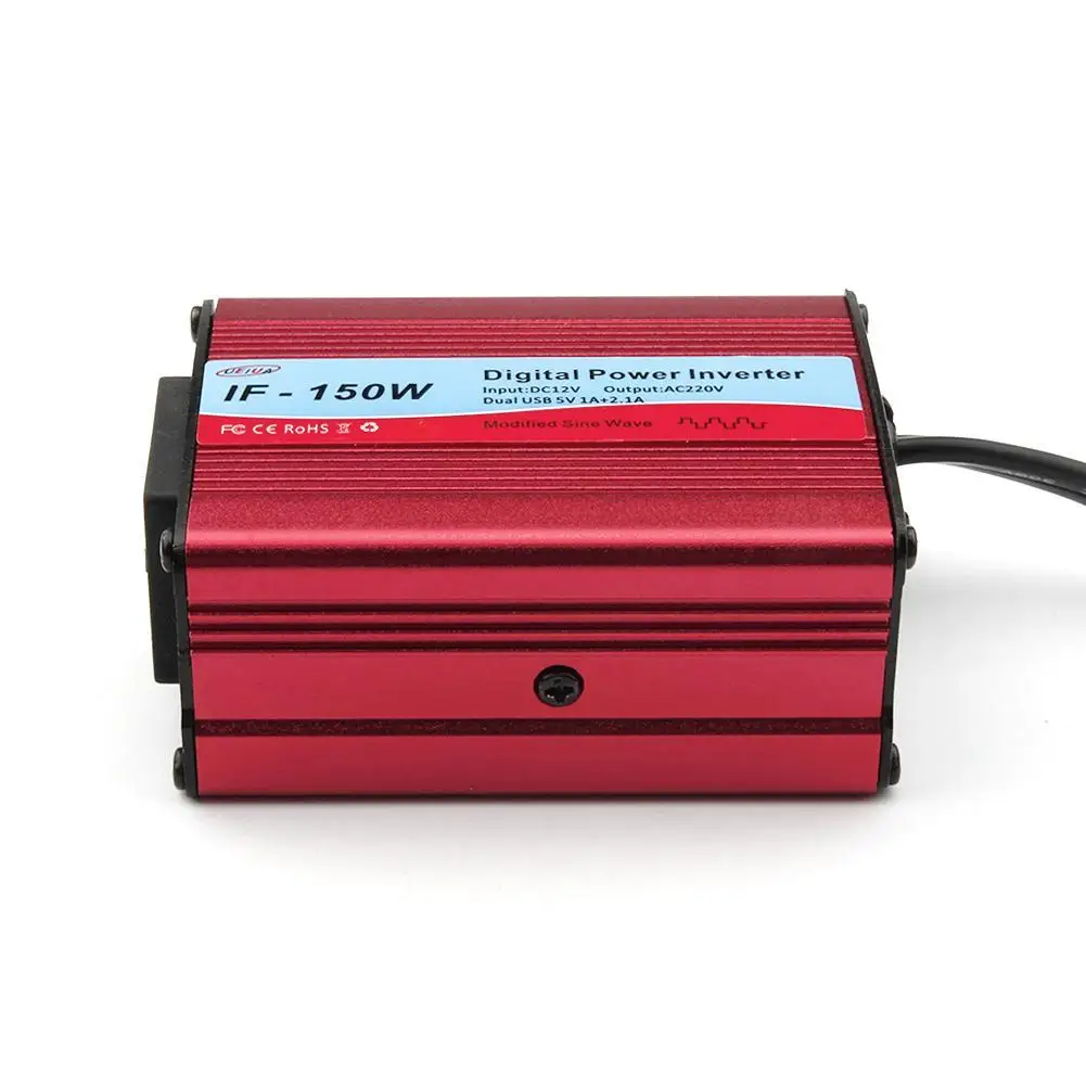 Digital 150W Car Power Inverter AC 110V/ 220V Adapter With Dual USB Ports Power Inverter Car Power Inverter
Digital 150W Car Power Inverter AC 110V/ 220V Adapter With Dual USB Ports Power Inverter Car Power Inverter