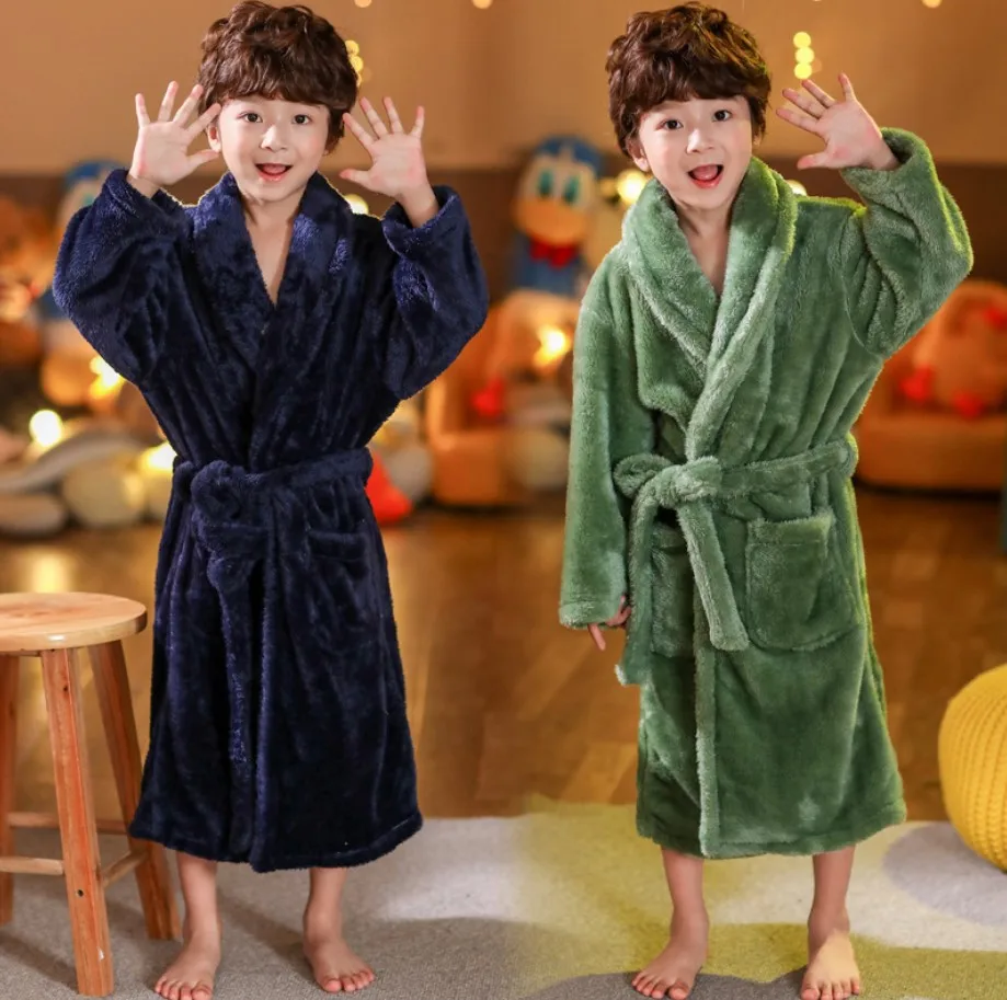 1-12yrs autumn and winter thickened flannel pajamas high quality baby boys and girls clothing wool youth bathrobe
1-12yrs autumn and winter thickened flannel pajamas high quality baby boys and girls clothing wool youth bathrobe