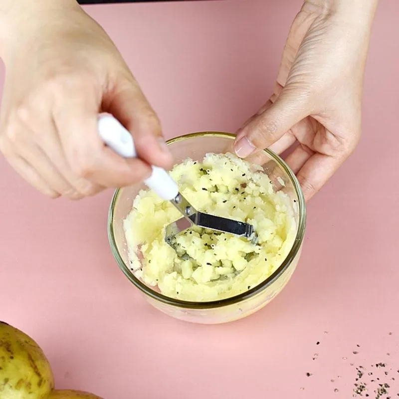 Steel Potato Mashers Manual Garlic Mud Pressure Tool Ricer Kitchen Garlic Home Puree Masher S5O4
Steel Potato Mashers Manual Garlic Mud Pressure Tool Ricer Kitchen Garlic Home Puree Masher S5O4