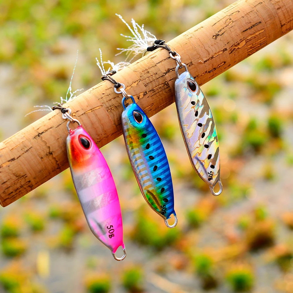 Top Bass Hook Colorful 10g 20g 30g Jig Bait Lead Casting Spinning Baits Feather Metal Fishing Lures
Top Bass Hook Colorful 10g 20g 30g Jig Bait Lead Casting Spinning Baits Feather Metal Fishing Lures