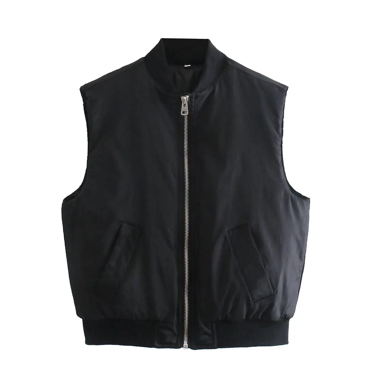 Women Winter Nylon Warm Vest Female Stand Collar Zipper Front Sleeveless Coat Chic Lady Casual Fashion Thick Down Clothes
Women Winter Nylon Warm Vest Female Stand Collar Zipper Front Sleeveless Coat Chic Lady Casual Fashion Thick Down Clothes