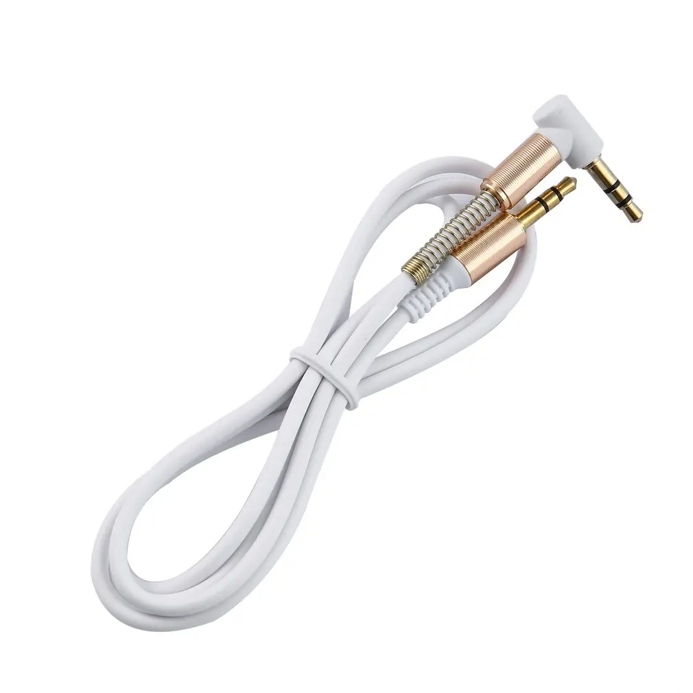 3.5 mm Jack 1M AUX Audio Cable Male to Gold Plug line Cord Spring For Phone Car Speaker Headphone | Электроника