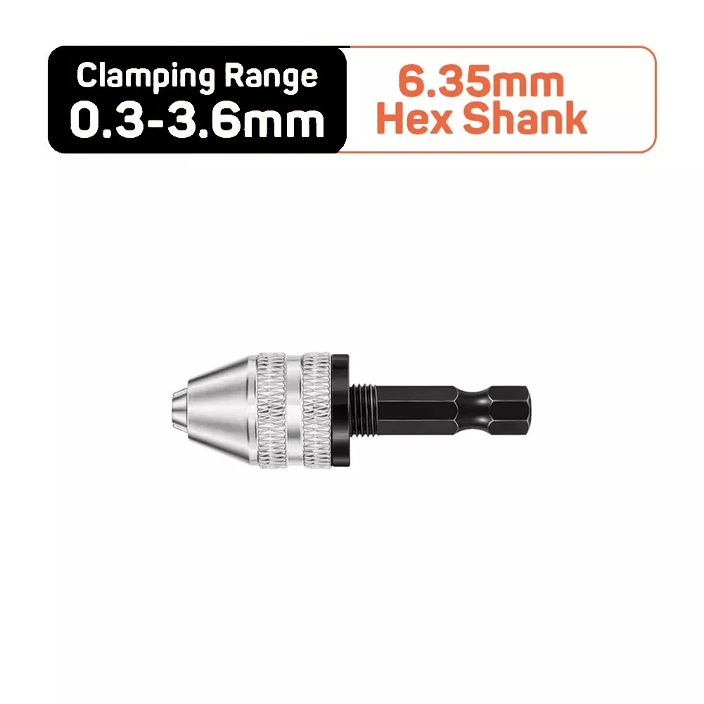 Drill Chuck Keyless Electric Mini Chuck Fixture Hex Shank Drill Bits Adapter Alloy + Carbon Steel 0.3-6.5mm Power Tools Parts
Drill Chuck Keyless Electric Mini Chuck Fixture Hex Shank Drill Bits Adapter Alloy + Carbon Steel 0.3-6.5mm Power Tools Parts