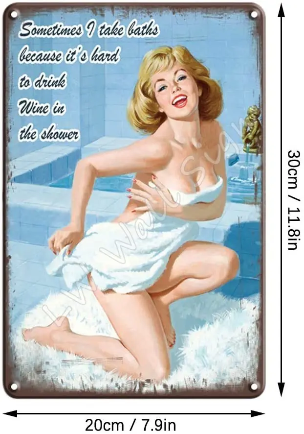 QUMENEY 4PCS Vintage Metal Tin Wall Sign Plague Poster, Bathroom Sexy Pinup Girl Pattern Art Tin Sign for Cafe Bar Pub Beer
QUMENEY 4PCS Vintage Metal Tin Wall Sign Plague Poster, Bathroom Sexy Pinup Girl Pattern Art Tin Sign for Cafe Bar Pub Beer