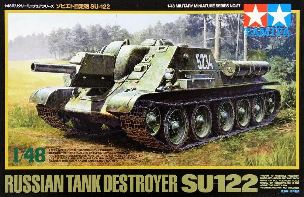 Tamiya масштаб 32527 1/48 модель комплект советский Танк Разрушитель искусственный штурмовой пистолет
Tamiya масштаб 32527 1/48 модель комплект советский Танк Разрушитель искусственный штурмовой пистолет