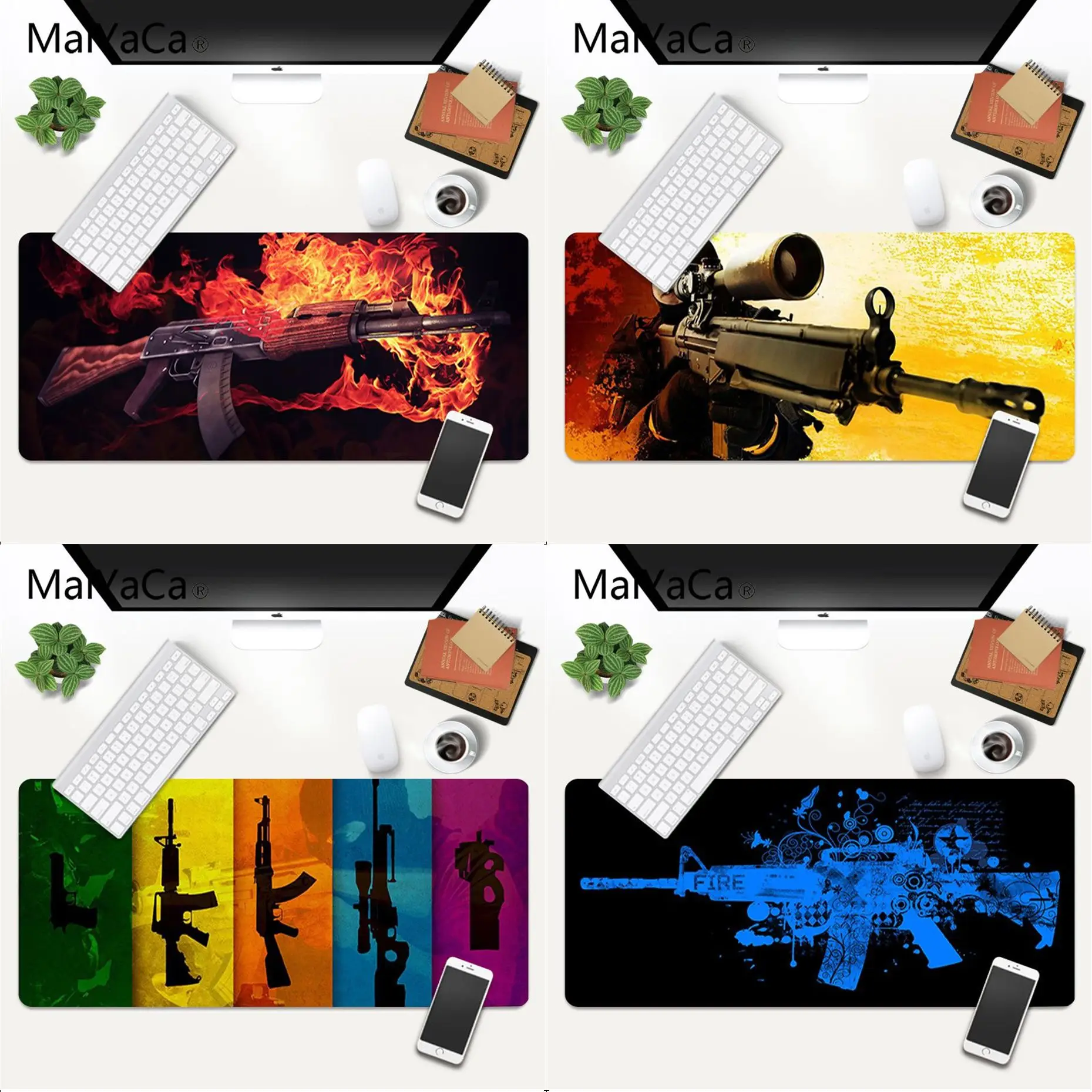 MaiYaCa ваш собственный коврик CS GO gun части для ноутбука игровая мышь мыши игровой